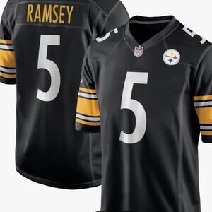 Pittsburgh Steelers Jalen Ramsey #5 Nike Black Official NFL Game Jersey Size XL